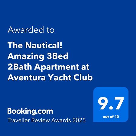 The Nautical! Amazing 3Bed 2Bath Apartment At Aventura Yacht Club Exteriér fotografie
